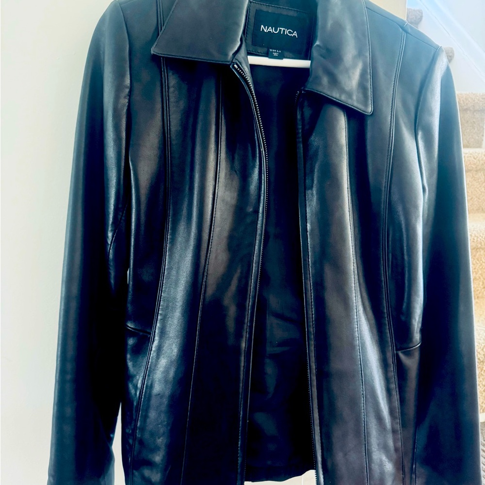 Leather jacket original from
nordstrom size small but roomy fits medium as well